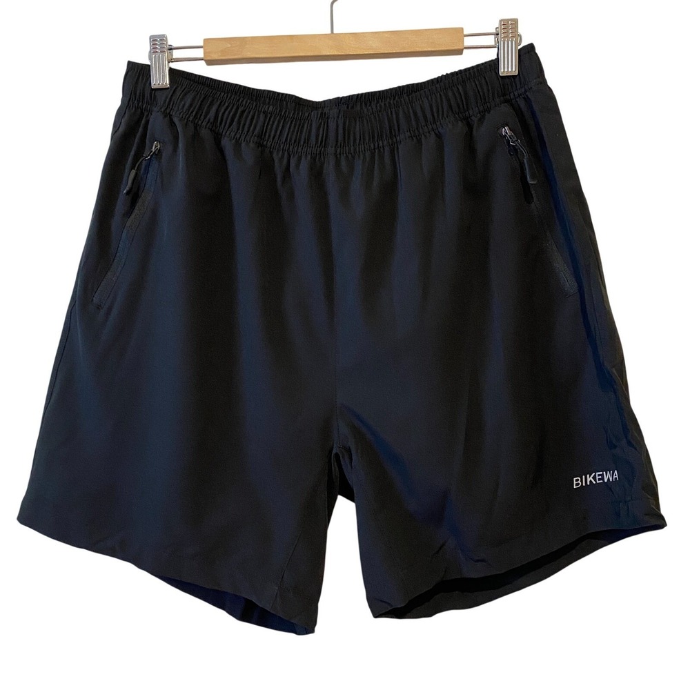 Bikewa Mens Cycling Shorts Size L Biking Black Loose Fit Padded Seat Outdoor NWT